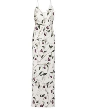Stella McCartney Printed Silk Maxi Dress - White