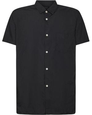 Comme des Garçons Collared Short-Sleeved Shirt - Black
