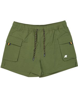 K-Way Mellow Cargo Swim Shorts - Green