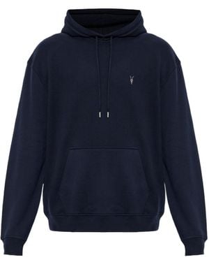 AllSaints Asher Logo Hoodie - Blue