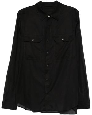 Rick Owens Chest Pockets Shirt - Green