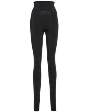 Nensi Dojaka Crêpe High-Rise Skinny Pants - Black