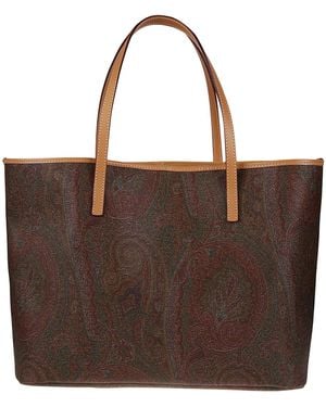 Etro Paisley Tote Bag - Brown