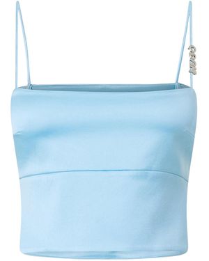 BOSS Satin Cropped Camisole - Blue