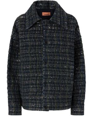 Missoni Wave Check Patterned Overshirt - Black
