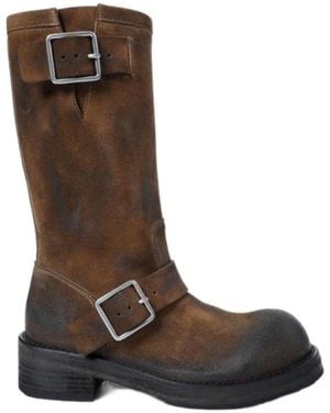 Ann Demeulemeester Sarith Engineer Biker Boots - Brown