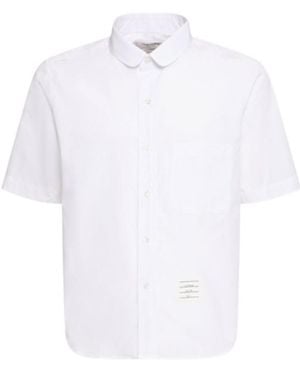 Thom Browne Short-Sleeved Shirt - White