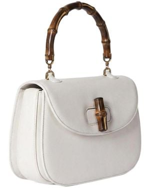 Gucci Bamboo 1947 Medium Bag - White