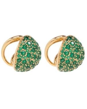 Bottega Veneta Raise Embellished Earrings - Green