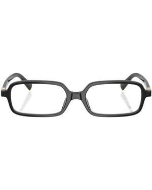 Miu Miu Rectangular Optical Glasses - White