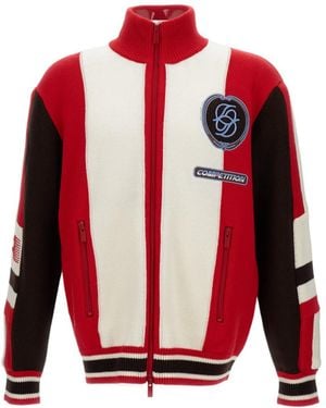 Drole de Monsieur Drôle De Monsieur La Maille Zippée Racing Jacket - Red