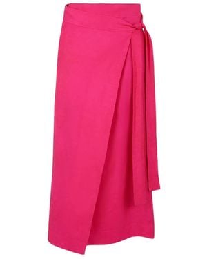 P.A.R.O.S.H. Midi Skirt - Pink