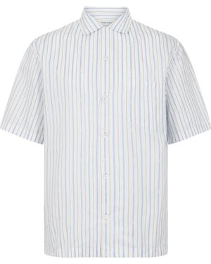McQueen Short-Sleeved Slim-Fit Shirt - White