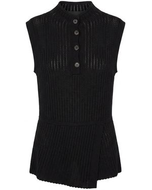Max Mara Sleeveless Vest - Black