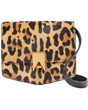 Alaïa Le Papa Leopard-Print Shoulder Bag - Metallic