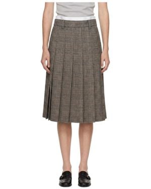 Marissa Chiara Plaid Skirt - Grey