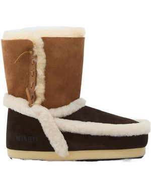 Moon Boot Logo Boots - Brown