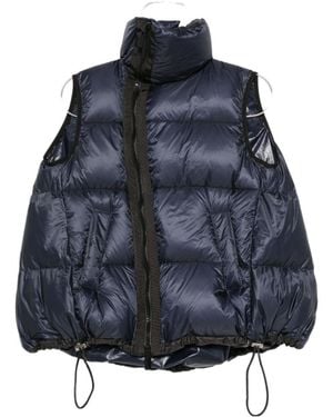 Sacai Zipped Puffer Vest - Blue