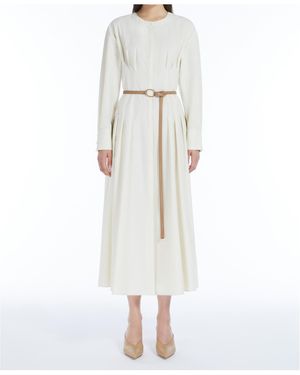 【関税＆送料込み】Max Mara Studio Pioppo Long Dress Max Mara Studio Pioppo Long Dress in Red | Lyst