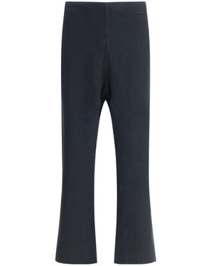 Maison Margiela Mid-Rise Flared Leg Trousers - Blue