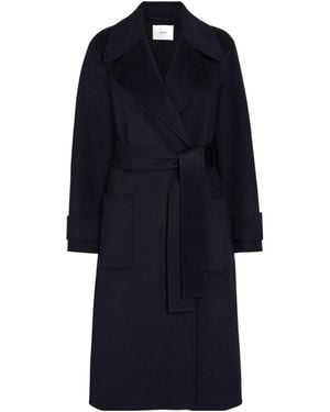 JOSEPH Belted Coat - Blue
