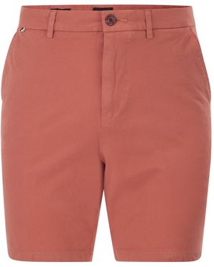BOSS Boss Stretch Chino Shorts - Red