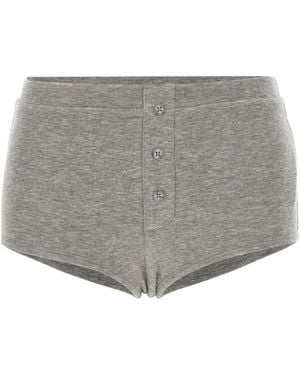 Entire studios Limone Ribbed Booty Shorts - Gray