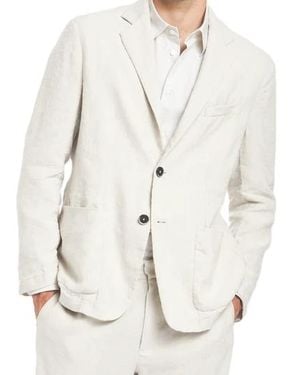 Barena Long-Sleeved Suit Jacket - White