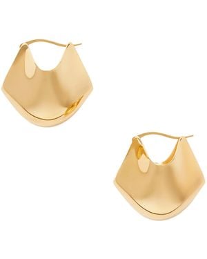 KHAITE Lotus Earrings - Metallic