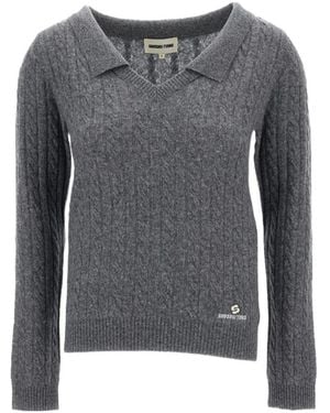 ShuShu/Tong V-Neck Jumper - Grey
