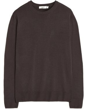 Canali Ribbed Knit Jumper - Grey