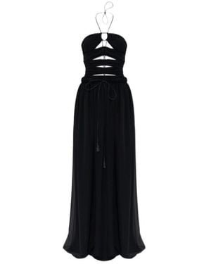 Tom Ford Cut-Out Strapless Maxi Dress - Black