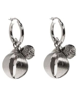 Marni Drop Earrings - White