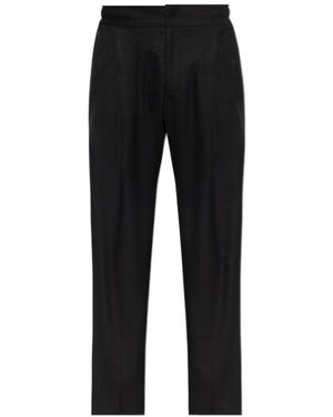 Kiton Pleated Casual Pants - Black