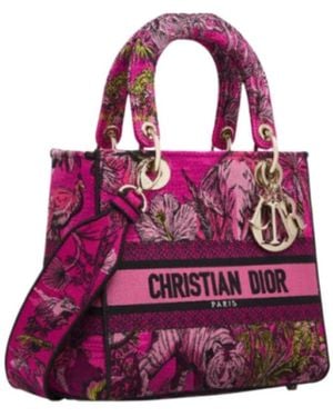 Dior Medium Ladyd-Lite Bag - Purple