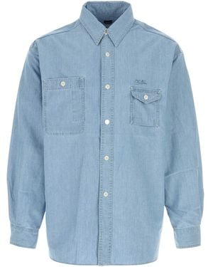 Nanamica Oversized Chambray Shirt - Blue