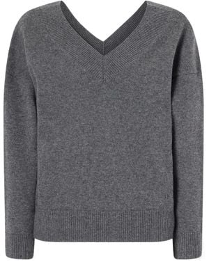 Tom Ford V-Neck Cashmere Knit Sweater - Gray