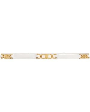 Celine Small Gourmette Triomphe Adjustable Belt - Natural