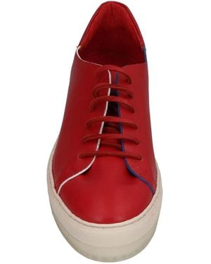DIESEL Plain Color Sneakers - Red