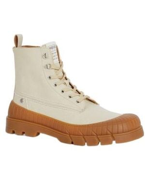 KENZO -Gobi' Lace-Up Boots - Natural