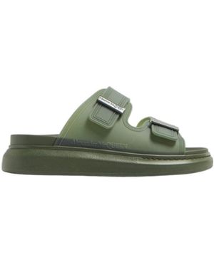 McQueen Slip-On Sandals - Green