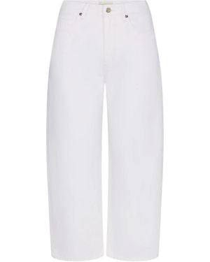 FRAME The Bow Crop Jeans - White
