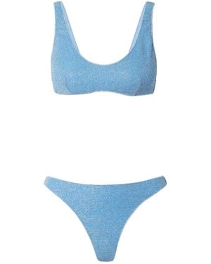 Oséree Sporty Metallic Bikini - Blue