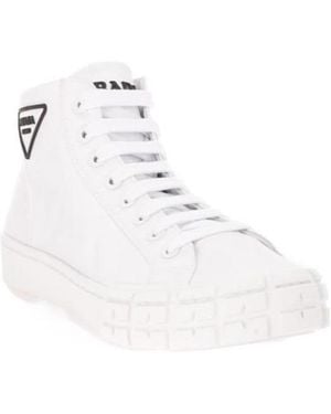 Prada Logo Casual Sports Shoes - White