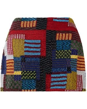 STAUD Supernova Mini Skirt - Red
