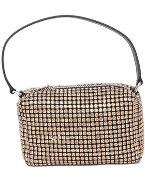 Alexander Wang Heiress Embellished Medium Shoulder Bag - White