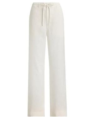 Ralph Lauren Drawstring Pull-On Trousers - White