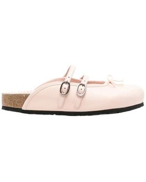 Repetto X Birkenstock Round-Toe Mules - White