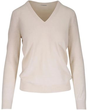 Brunello Cucinelli V-Neck Jumper - Natural