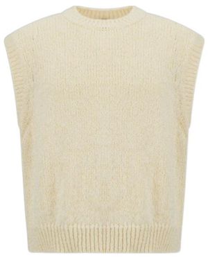 Herno Laminar Knitted Vest - Natural